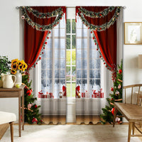 HKM-041171 Christmas 3D Printed Curtains in Multiple Designs, High Shading Polyester, Various Sizes Available