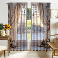 HKM-041171 Christmas 3D Printed Curtains in Multiple Designs, High Shading Polyester, Various Sizes Available