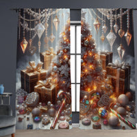 HKM-041171 Christmas 3D Printed Curtains in Multiple Designs, High Shading Polyester, Various Sizes Available
