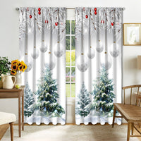 HKM-041171 Christmas 3D Printed Curtains in Multiple Designs, High Shading Polyester, Various Sizes Available