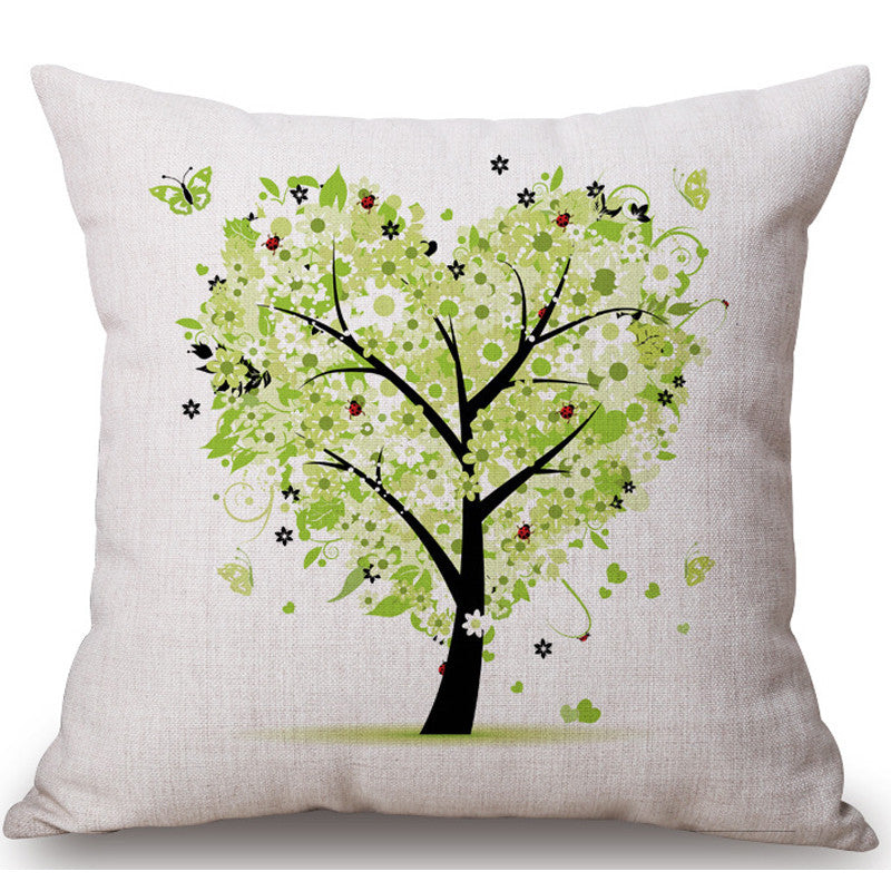 HKM-041171 Cotton Tree Decorative Pillow - Soft and Cozy Home Accent