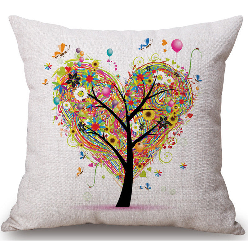 HKM-041171 Cotton Tree Decorative Pillow - Soft and Cozy Home Accent