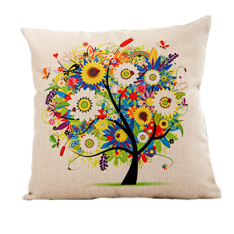 HKM-041171 Cotton Tree Decorative Pillow - Soft and Cozy Home Accent