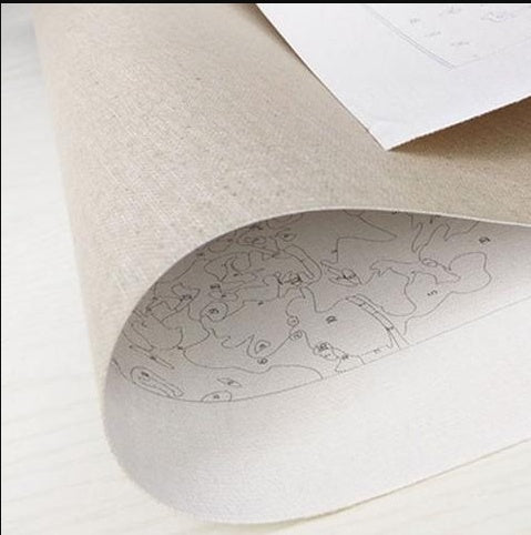 KTX-041299 Flamingos Beach Paint by Numbers Set - 40x50 Digital Art with 24 Colors