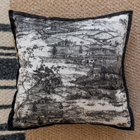 HKM-041427 Ukiyo-e and Ink Painting Decorative Pillow Cases for Sofa and Bedside, 45x45cm and 30x50cm Options