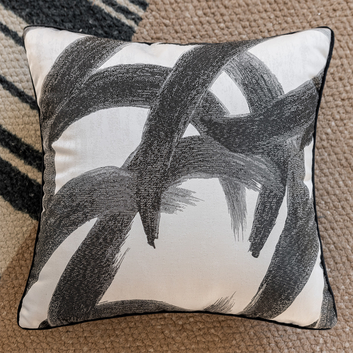 HKM-041427 Ukiyo-e and Ink Painting Decorative Pillow Cases for Sofa and Bedside, 45x45cm and 30x50cm Options