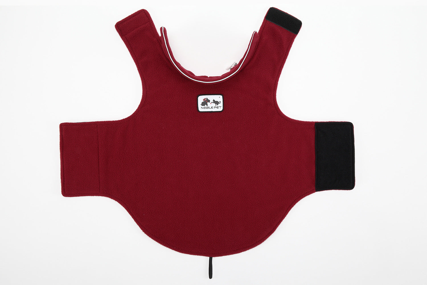 HKM-041491 Two-Sided Polar Fleece Vest for Dogs - Autumn & Winter Pet Clothing in Hemp Gray and Wine Red