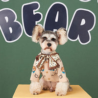 HKM-041875 Cozy Wool Sweater Cardigan for Pets - Casual Teddy Schnauzer Pomeranian Style
