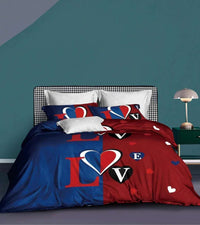 HKM-041939 Modern Four-Piece Bed Linen Set with Floral Printing and Reactive Dyeing