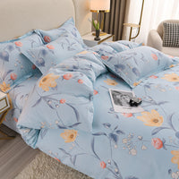 HKM-041939 Pure Cotton Four-Piece Bedding Set with Duvet Cover and Pillowcases - Various Patterns & Sizes