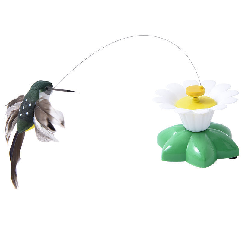 HKM-042067 Automatic Cat Teaser Toy with Electric Rotation - Bird and Butterfly Designs