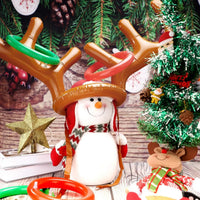 HKM-042195 Christmas Antler Hat Ring Toss Inflatable Toy for Parent-Child Fun