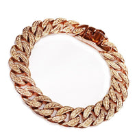 HKM-042323 32MM Tree Leaf Shape Casting Chain Metal Stainless Steel Dog Chain Dog Collar Collar