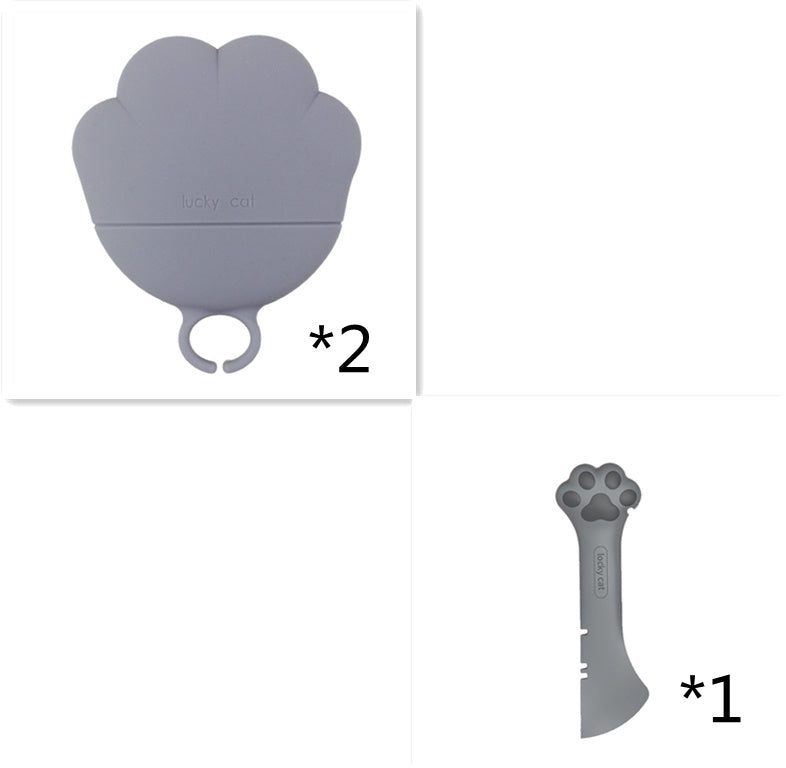 HKM-042387 Multifunctional can opener for pet canned spoon