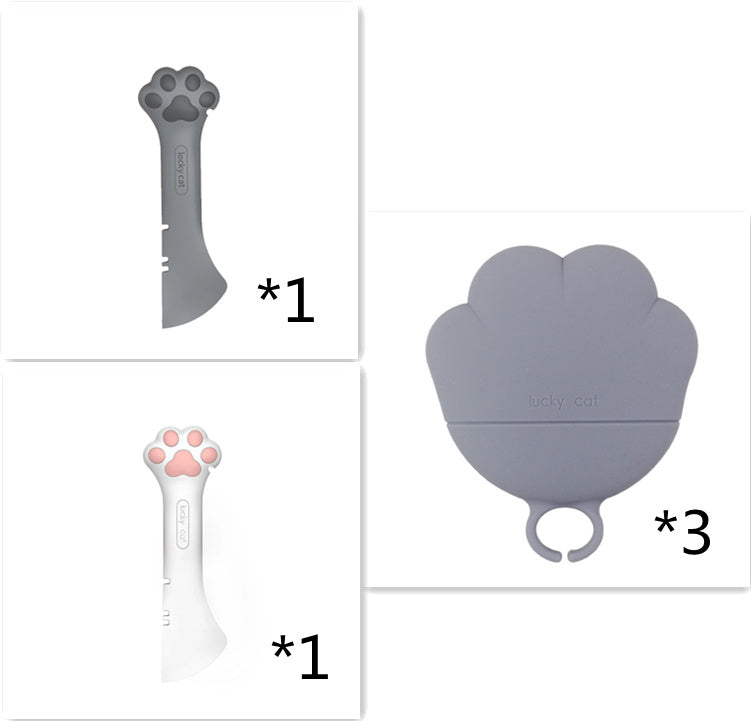 HKM-042387 Multifunctional can opener for pet canned spoon