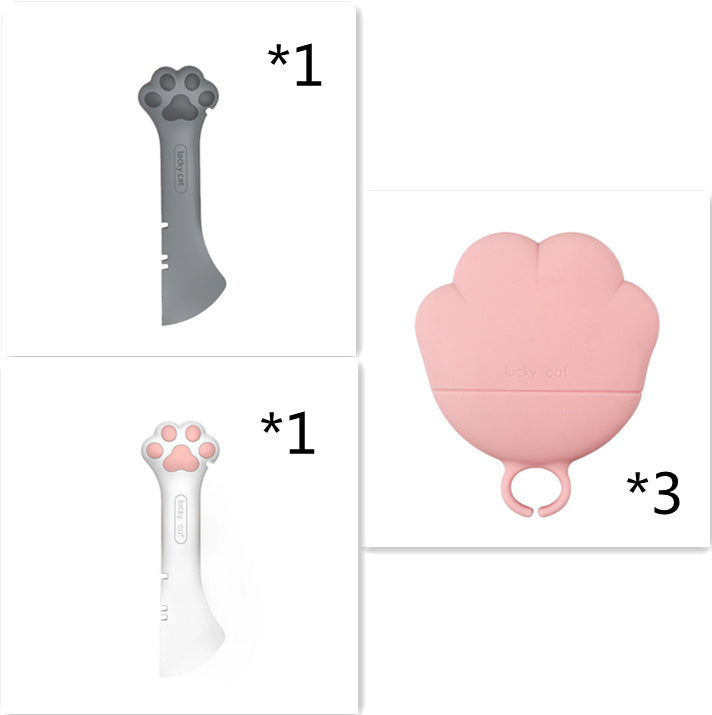 HKM-042387 Multifunctional can opener for pet canned spoon