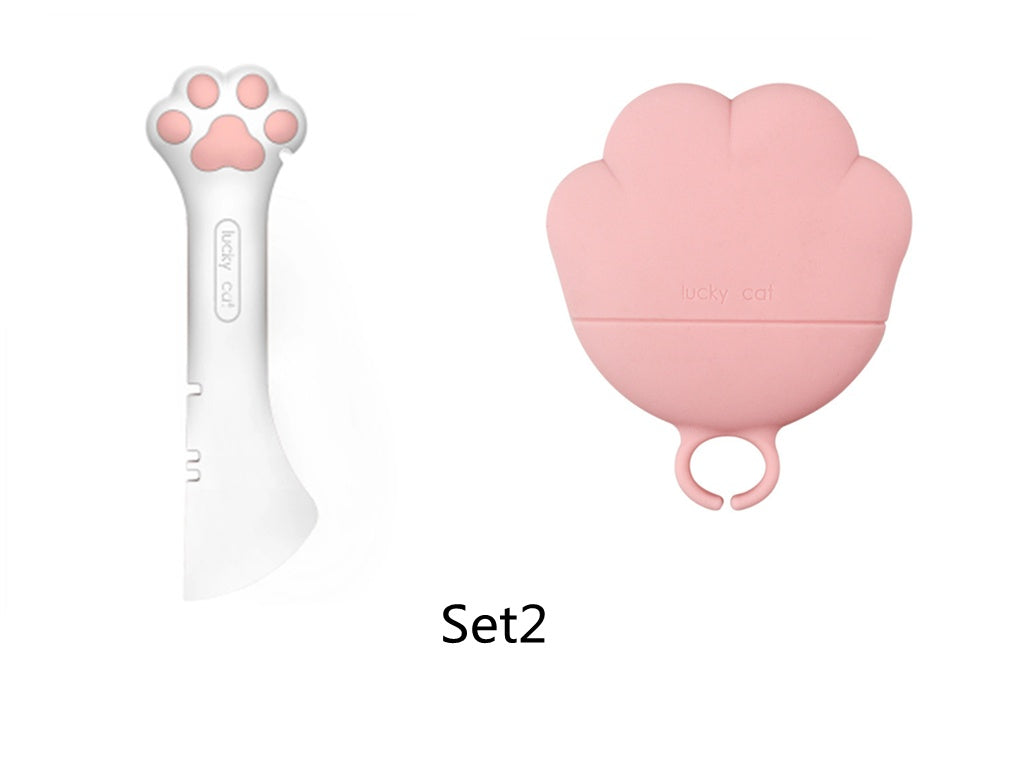 HKM-042387 Multifunctional can opener for pet canned spoon