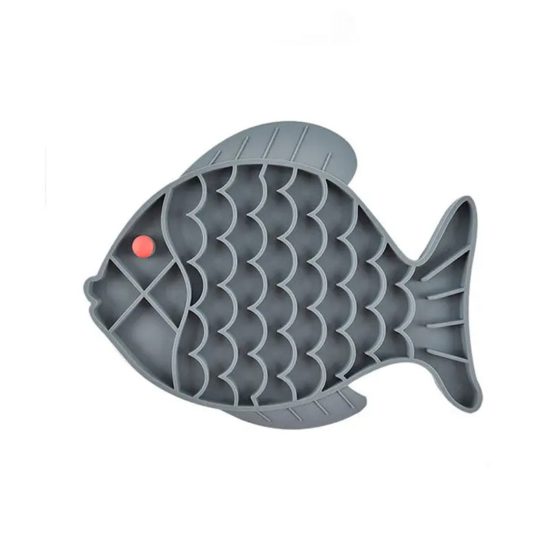 HKM-042451 Silicone Slow Feeder Mat for Dogs - Anti-Gulping Lick Pad in Multiple Colors