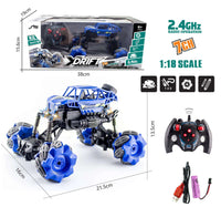 HKM-042579 Remote Control Off-Road Drift Stunt Car for Kids - High Speed Electric Vehicle - 1:18 Scale