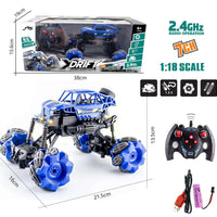 HKM-042579 Remote Control Off-Road Drift Stunt Car for Kids - High Speed Electric Vehicle - 1:18 Scale