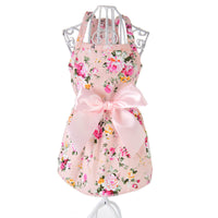 HKM-042643 Cotton Spring & Summer Dog Princess Dress in Blue - Comfortable Pet Skirt for All Breeds