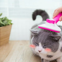HKM-042707 Long Hair Cat Comb for Efficient Fur Removal and Gentle Daily Massage