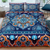 HKM-042771 Bohemian Printed Down Quilt Cover Set - Multiple Sizes Available