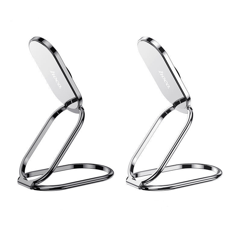 HKM-042835 Metal Folding Mobile Phone Holder - Zinc Alloy with Stable Adhesion for Devices Up to 7 Inches