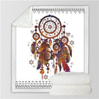 HKM-042835 Thick Plush Square Blanket with Cartoon Flower Pattern, 100% Polyester Fiber