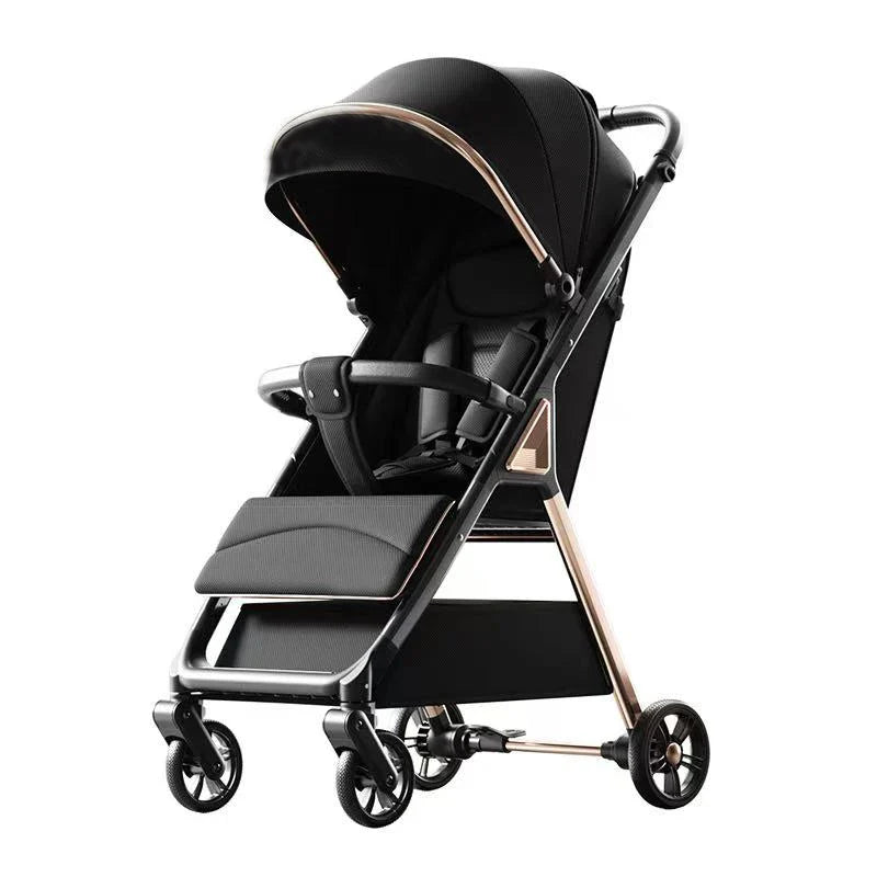 KTX-042963 Durable Aluminium Baby Stroller with Anti-Tip Design and One-Click Fold Feature