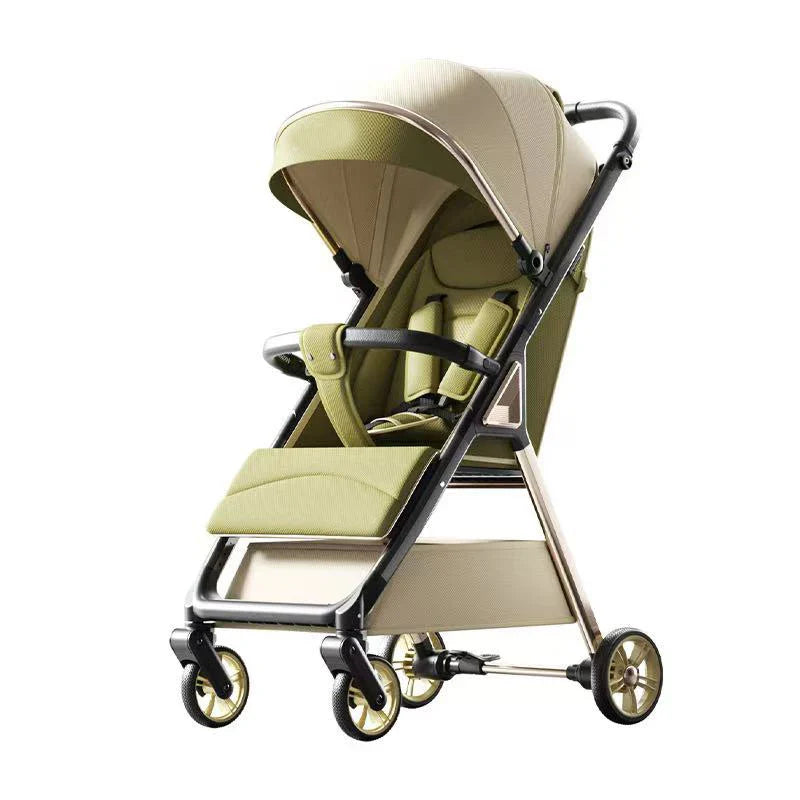 KTX-042963 Durable Aluminium Baby Stroller with Anti-Tip Design and One-Click Fold Feature