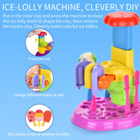 HKM-043027 Creative Playdough Ice Cream Machine Toy Set for Pretend Kitchen Play – Ages 3 and Up