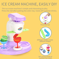 HKM-043027 Creative Playdough Ice Cream Machine Toy Set for Pretend Kitchen Play – Ages 3 and Up