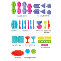 HKM-043027 Creative Playdough Ice Cream Machine Toy Set for Pretend Kitchen Play – Ages 3 and Up