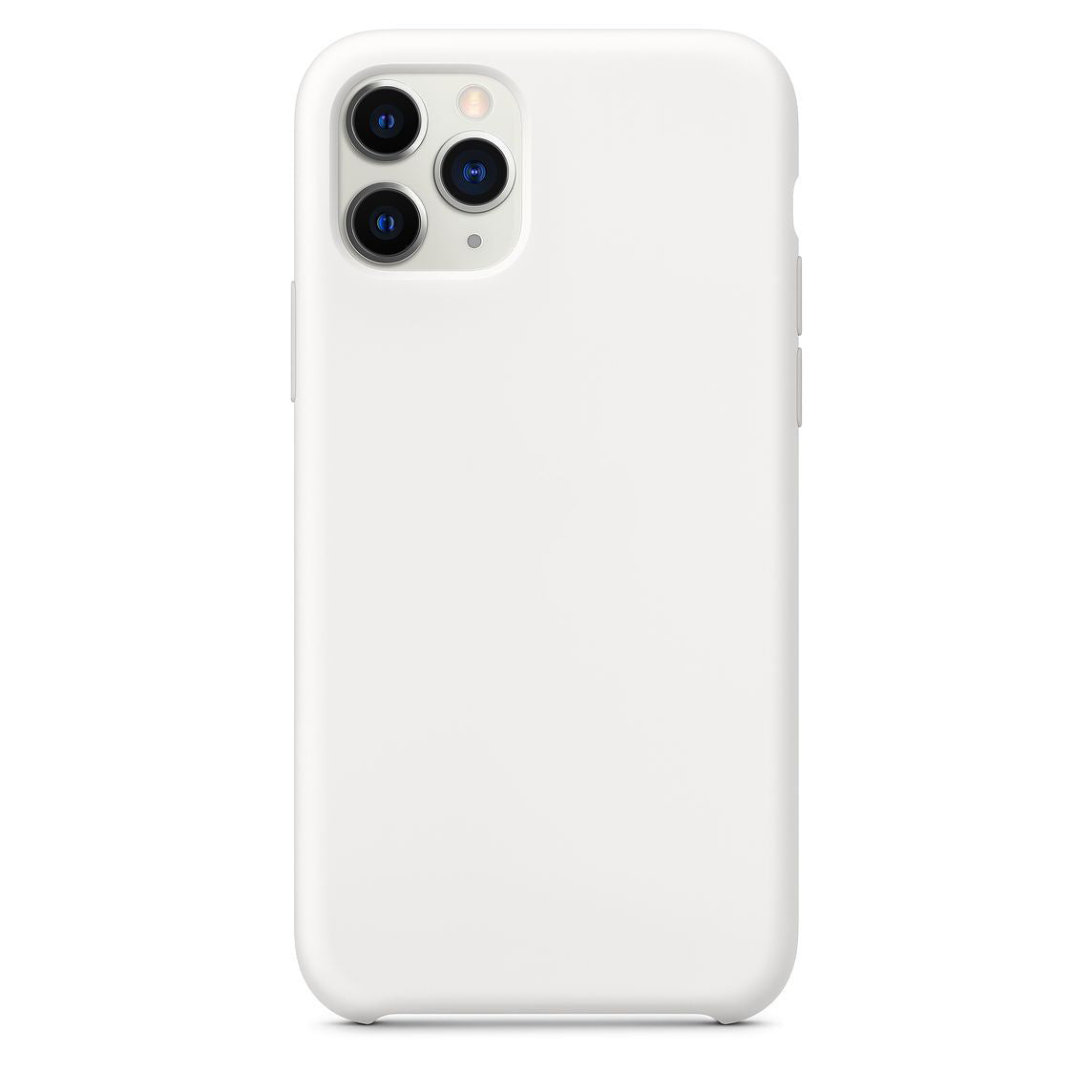 HKM-043027 Liquid Silicone Back Cover Case for Apple Mobile Phones - Simple Pure Color Design