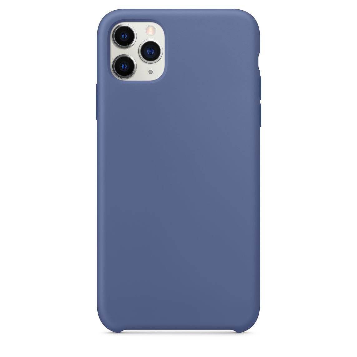 HKM-043027 Liquid Silicone Back Cover Case for Apple Mobile Phones - Simple Pure Color Design