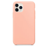 HKM-043027 Liquid Silicone Back Cover Case for Apple Mobile Phones - Simple Pure Color Design