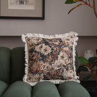 HKM-043155 American Jacquard Plant and Flower Cushion Cover - 60x60CM and 45x45CM Options Available