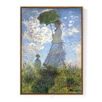 HKM-043923 Elegant Landscape Canvas Art with Luxury Gold Aluminum Frame and Pine Wood Inner Frame for Home Decoration