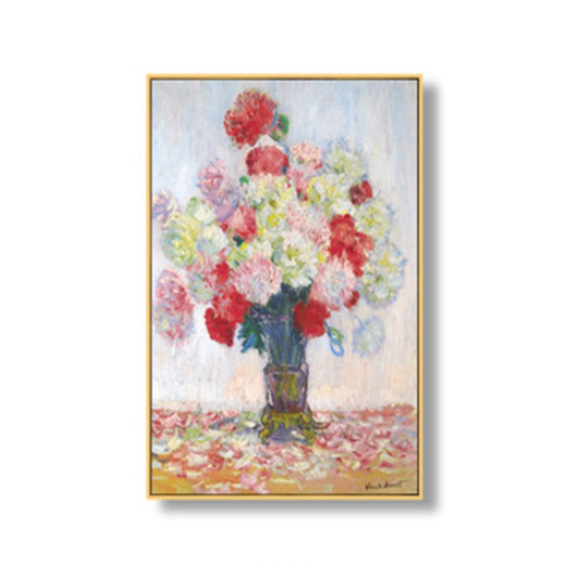 HKM-043923 Elegant Landscape Canvas Art with Luxury Gold Aluminum Frame and Pine Wood Inner Frame for Home Decoration