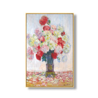 HKM-043923 Elegant Landscape Canvas Art with Luxury Gold Aluminum Frame and Pine Wood Inner Frame for Home Decoration