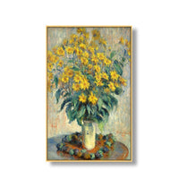 HKM-043923 Elegant Landscape Canvas Art with Luxury Gold Aluminum Frame and Pine Wood Inner Frame for Home Decoration