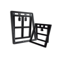 HKM-043923 Pet Screen Door for Dogs – Adjustable Two-Panel Design with Easy Installation