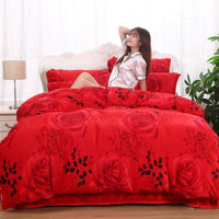 HKM-043923 Warm Double-sided Fleece Quilt Cover with Various Patterns and Sizes