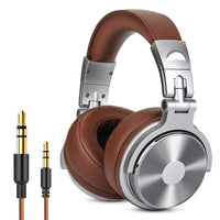 HKM-043987 Wired Headphones with Large Earmuffs and Shared Port Technology for Dual Audio Connection