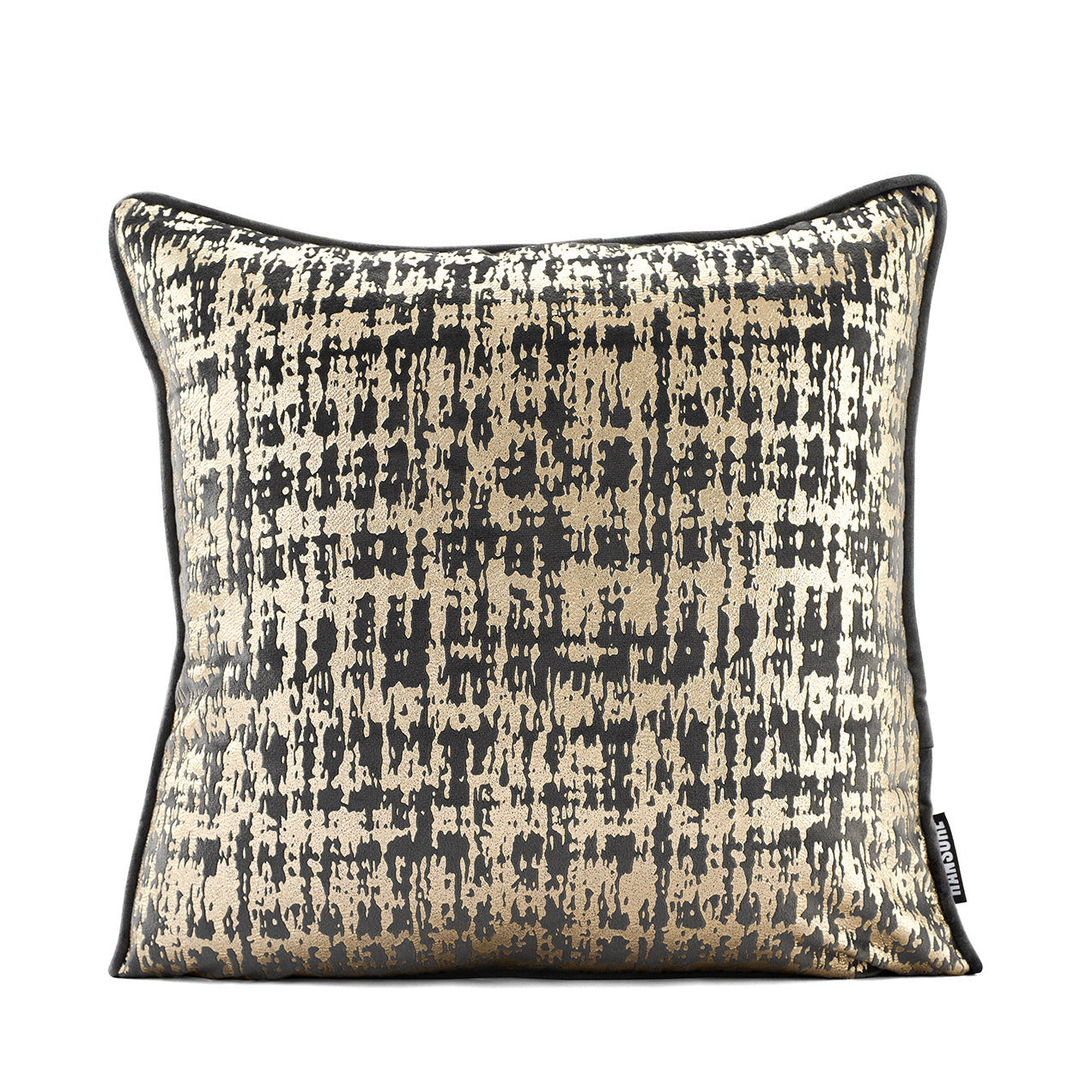 HKM-044051 Shimmering Gold Velvet Cushion Cover, 45x45cm, Thick and Soft for Home Decor
