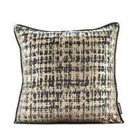 HKM-044051 Shimmering Gold Velvet Cushion Cover, 45x45cm, Thick and Soft for Home Decor