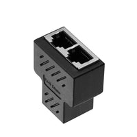 HKM-044115 RJ45 Ethernet Cable Splitter Adapter - 1 Male to 3 Female LAN Extension Cord