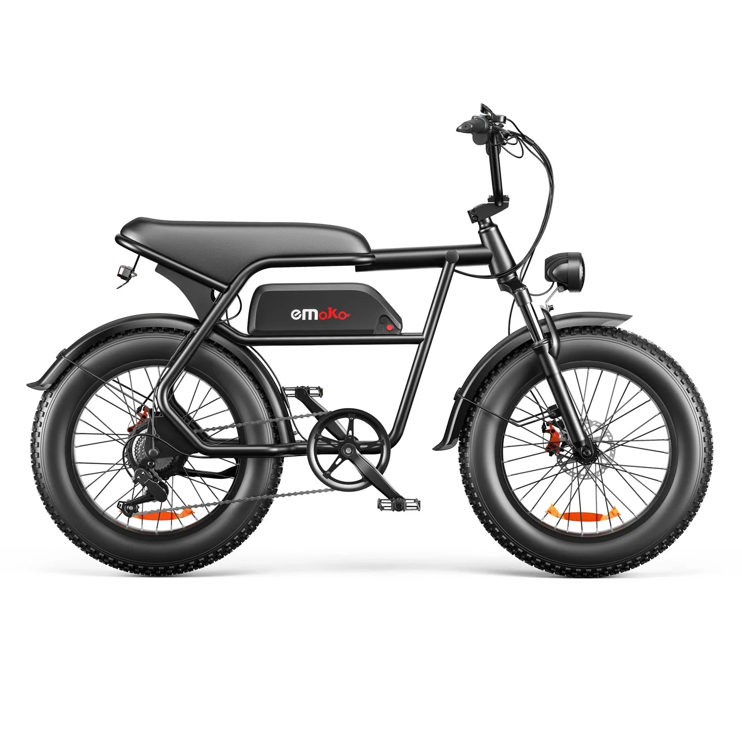 KTX-044243 Dual Motor 1000W Fat Tire Electric Bike, 7-Speed, 48V Integrated Lithium Battery, 20" Wheels, Max Speed 50 km/h