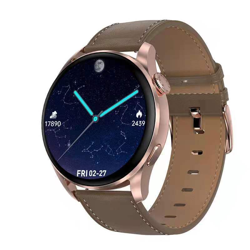 HKM-044435 Wireless Charging Heart Rate and Blood Pressure Monitor Sports Watch with Step Tracking and Sleep Analysis